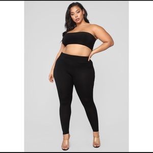 Fashionova "Cant See Through Me" Leggings (NWOT)